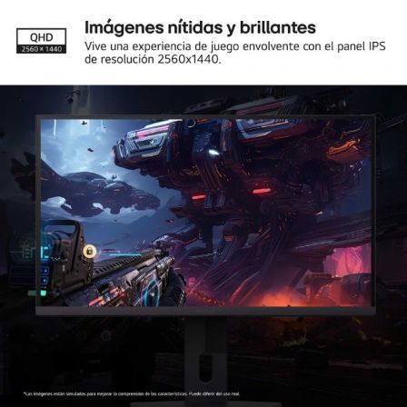 LG Monitor Gaming UltraGear 27G610A-B 27" QHD IPS 200 Hz 1ms FreeSync Premium HDR400 Negro Regulable en Altura
